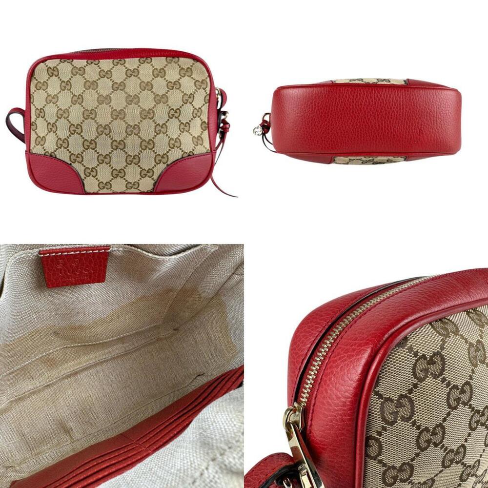 GUCCI Authentic Brown Leather Shoulder Bag - Picture 3 of 5